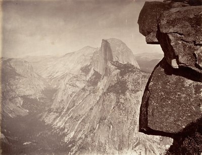 South Dome, Yosemite, ca. 1872, vytištěno ca. 1876. od Carleton E. Watkins.