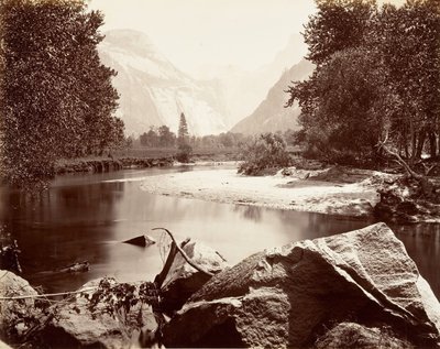The Domes, Yosemite, ca. 1872, vytištěno ca. 1876. od Carleton E. Watkins.