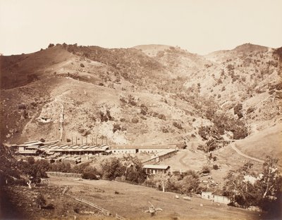 The Works and the Mine, New Almaden, Santa Clara, California od Carleton E. Watkins