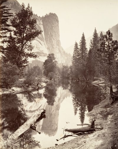 Washington Tower, Yosemite, ca. 1872, vytištěno ca. 1876. od Carleton E. Watkins.