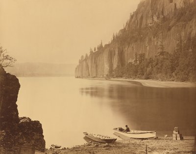 Cape Horn, Columbia River, 1867. od Carleton Emmons Watkins