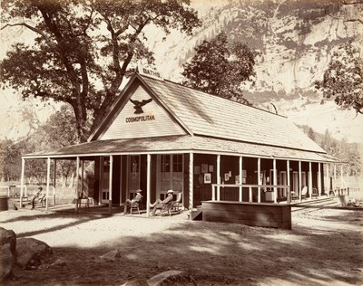 Cosmopolitan Saloon, ca. 1872, vytištěno ca. 1876. od Carleton Emmons Watkins
