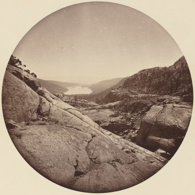 Donner Lake, Kalifornie, c. 60. léta 19. století. od Carleton Emmons Watkins