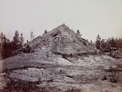 Indian Sweat House, Mendocino County, Kalifornie, 1863. od Carleton Emmons Watkins