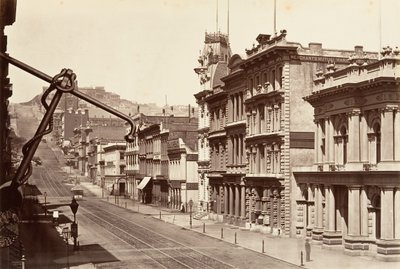 North Side of California Street, 1864, tištěné ca. 1876. od Carleton Emmons Watkins