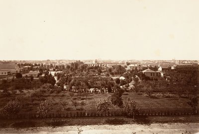Oakland, z Vojenské akademie, 1864, vytištěno ca. 1876. od Carleton Emmons Watkins