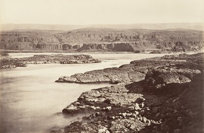 Passage of the Dalles, Oregon, 1867, vytištěno ca. 1876. od Carleton Emmons Watkins