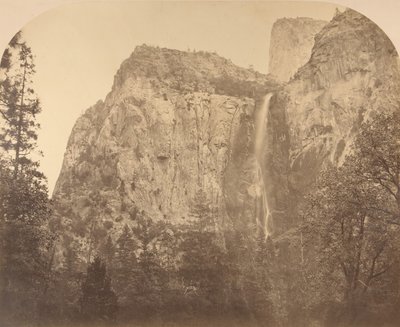 Pohono, Bridal Veil, 900 Feet, Yosemite, 1861. od Carleton Emmons Watkins