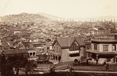 San Francisco, z Rincon Hill, 1864, vytištěno ca. 1876. od Carleton Emmons Watkins