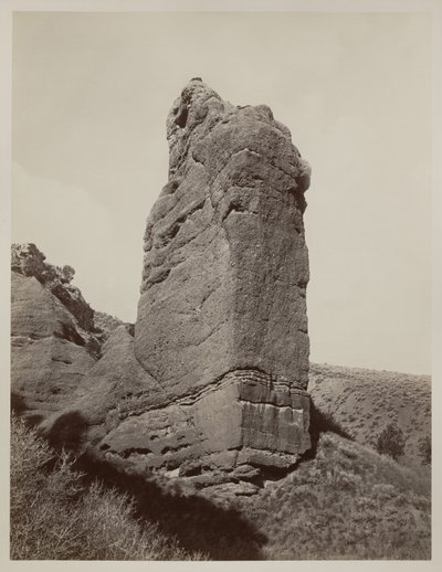 Sentinel Rock, Echo Canyon, Utah, 1873-74 od Carleton E. Watkins