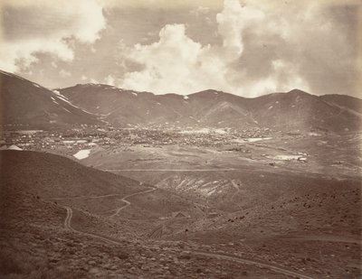 Virginia City, 1875, vytištěno ca. 1876. od Carleton Emmons Watkins