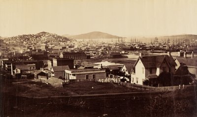 [Průčelí města z kopce Rincon v roce 1860] od Carleton Watkins