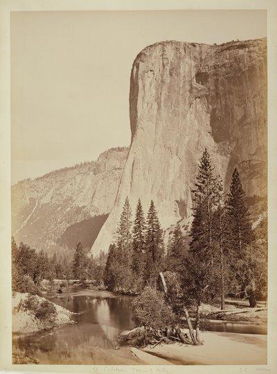 El Capitan, údolí Yosemite od Carleton Watkins