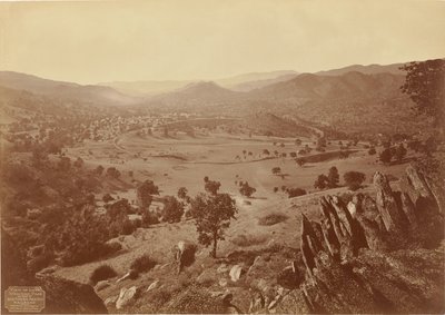 Celkový pohled na Tehachapi Loop, S.P.R.R. od Carleton Watkins