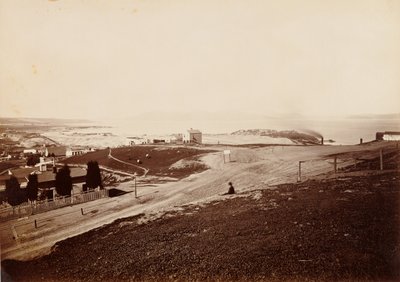 Golden Gate z Russian Hill od Carleton Watkins