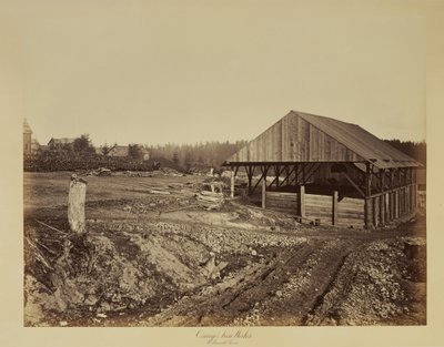 Oswego Iron Works, řeka Willamette od Carleton Watkins