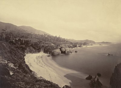 [Pohled na pobřeží Pacifiku] / [Gibson Beach, Port. Lobos, Monterey Coast] od Carleton Watkins