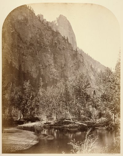 Sentinel (Pohled dolů do údolí) 3270 ft. Yo Semite. od Carleton Watkins