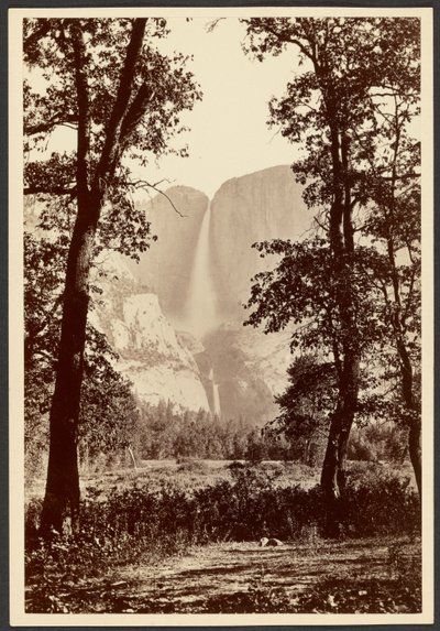Yosemitské vodopády od Carleton Watkins