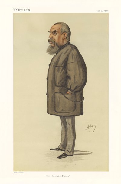 Kapitán Richard Francis Burton - portrét stojící od Carlo (1839 89) Pellegrini