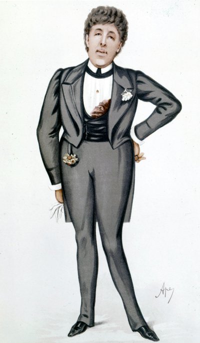 Kreslený film od Oscara Wildea (1854 - 1900) od Carla Pellegriniho (1839 - 1889) - v „“ Vanity Fair”” 24. května od Carlo Pellegrini