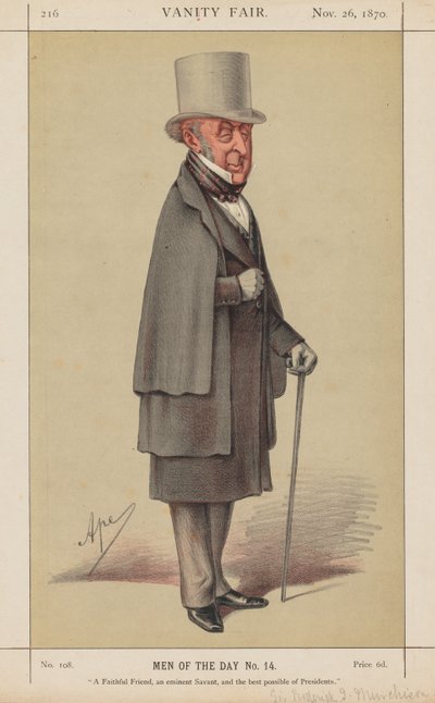 Vanity Fair: Muži dne č. 14 Věrný přítel, významný Učenec ..., 1870. od Carlo