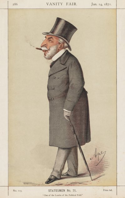 Vanity Fair: Statesman, No. 71 One of the Lambs of the Political Fold, 1871. od Carlo