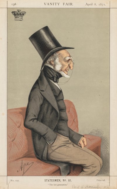 Vanity Fair: Statesman No., 81 The Last Generation, 1871. od Carlo