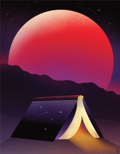 Najdi útočiště ve své fantazii, 2020 (digitální ilustrace) od Carlo Alberto Giardina