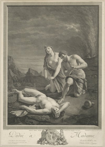 Adam a Eva u Ábelovy mrtvoly od Carlo Antonio Porporati