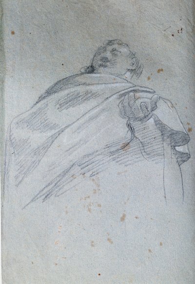 Závěs busta muže Kresba tuší a lazurou Carlo Bononi (1569-1632) Paříž 17. století. muzeum Louvre od Carlo Bononi