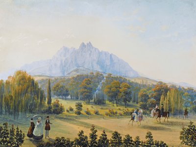 Pohled na Miskhor na Krymu, 1841-1842. od Carlo Bossoli