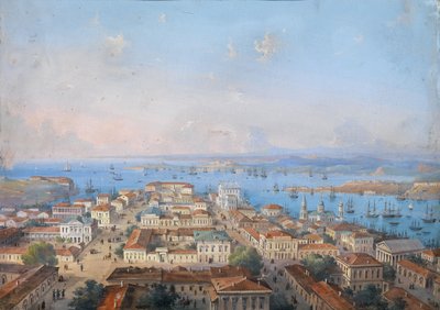 Pohled na Sevastopol, 1860-1870 od Carlo Bossoli