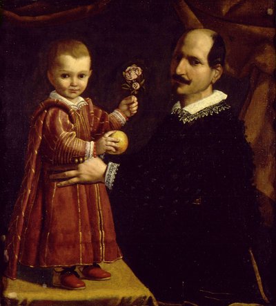 Muž s dítětem od Carlo Ceresa