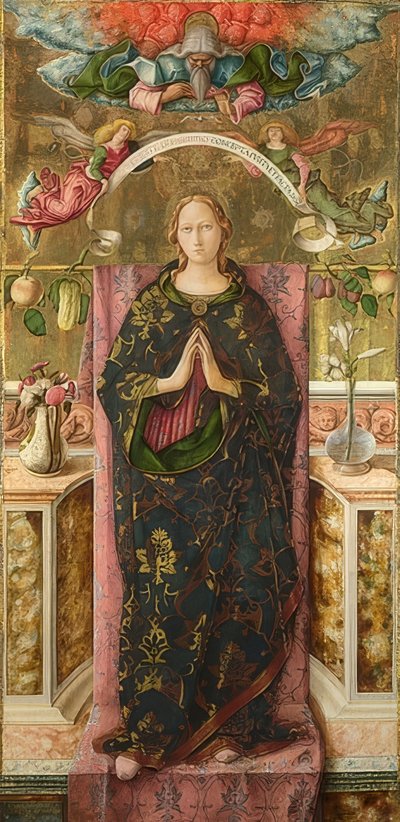 Neposkvrněné početí. 1492 od Carlo Crivelli