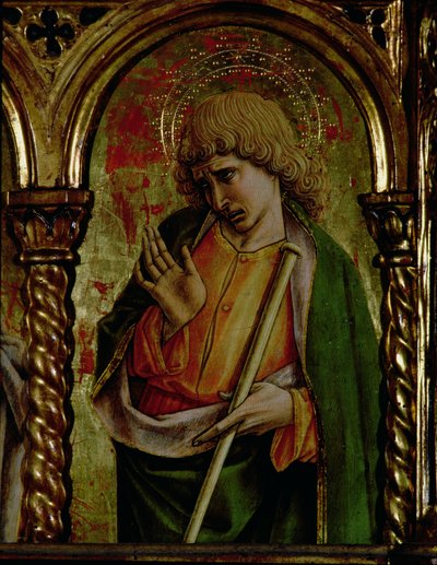 St. James Less, detail z polyptychu SantEmidio, 1473 tempera na detail panelu 76636 od Carlo Crivelli