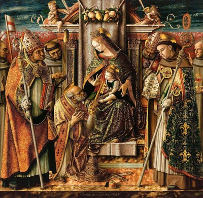 Doručení klíčů, c. 1490 od Carlo Crivelli