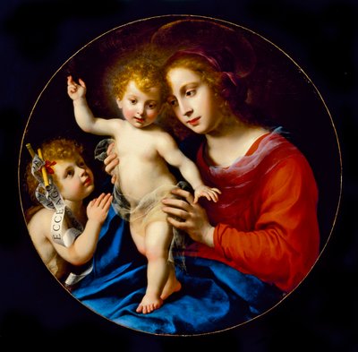 Madona s dítětem se sv. Janem Křtitelem, kolem roku 1636 od Carlo Dolci