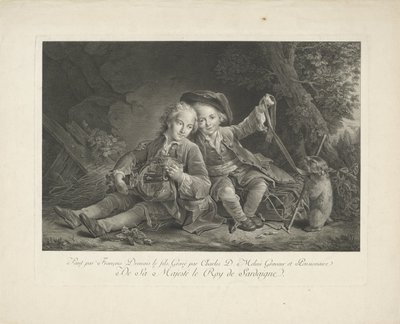 Dva kluci se svištěm od Carlo Domenico Melini