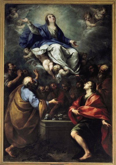 Nanebevzetí Marie. (olej na plátně od Carlo Francesco Nuvolone