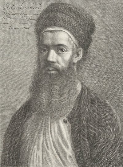 Autoportrét v tureckém oblečení, 18. století. od Carlo Gregori