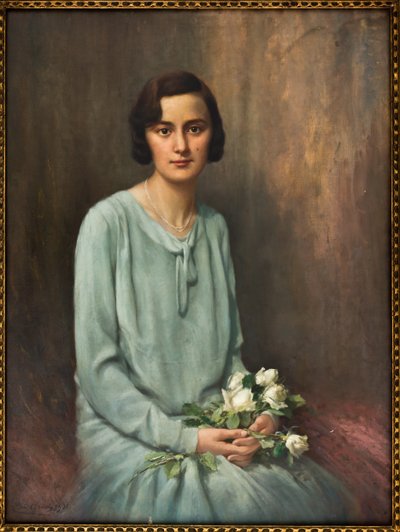 Portrét Niny Galletto (olej na plátně) od Carlo Grossi