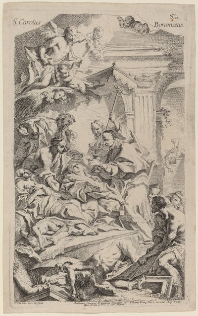 San Carlo Borromeo Poslední přijímání obětí moru od Carlo Innocenzo Carlone