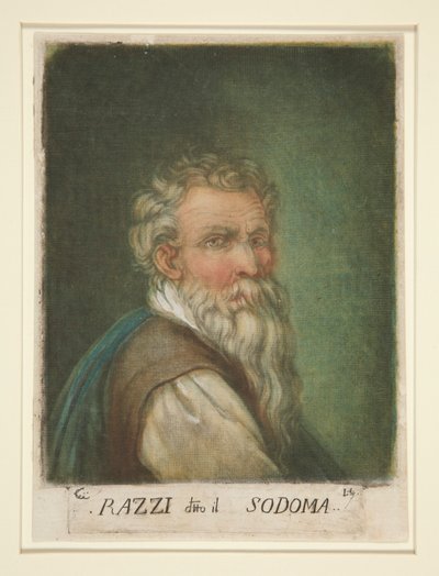 (Portrét) G. A. Bazzi, známý jako Il Sodoma od Carlo Lasinio