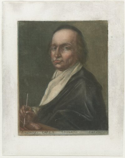 Portrét umělce Carla Cignaniho Kunstenaarsportretten v de Uffizi Gallery te Florence (název série) Portréty stávajících malířů v Královské galerii ve Florencii (název série) od Carlo Lasinio