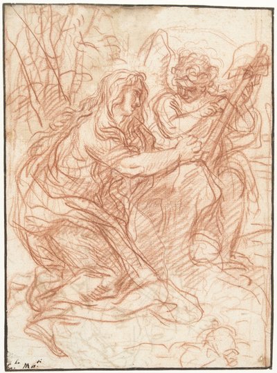 Marie Magdalena adorující kříž od Carlo Maratta