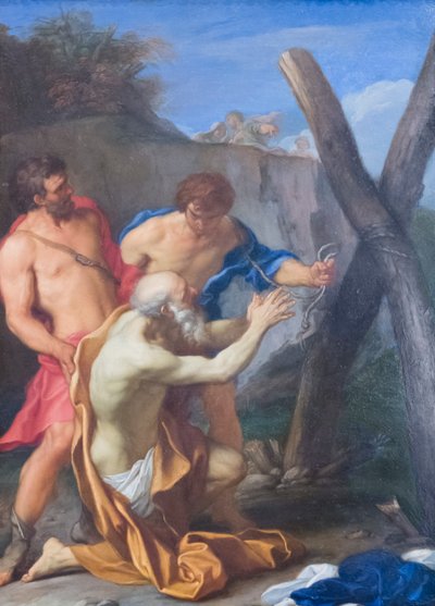 Umučení svatého Ondřeje, C17. století (olej na mědi) od Carlo Maratta or Maratti