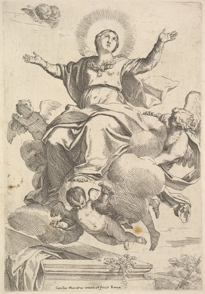 Nanebevzetí Panny Marie. od Carlo Maratta or Maratti