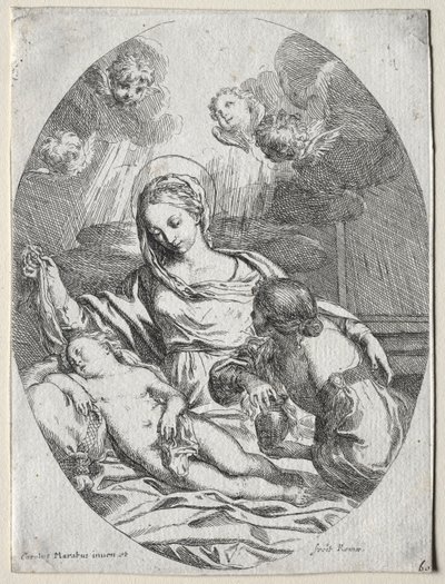 Madona a dítě s Magdalenkou. od Carlo Maratta or Maratti