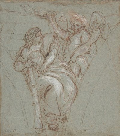 Ctnost korunovaná cti, 1670-76. od Carlo Maratti